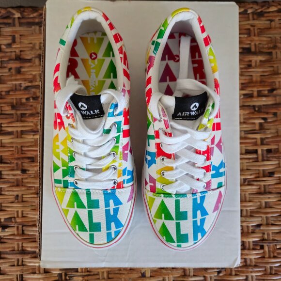 Airwalk Women's Alya-J Rainbow Print Sneakers Size 6.5 NWT - Picture 3 of 6
